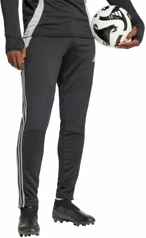 Topli moški športni hlače Tiro 24 Winterized, adidas, črne