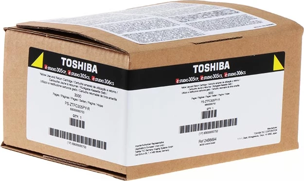 Toner kartuša Toshiba T-305PY-R (6B000000752), zmogljivost 3000 strani, rumena