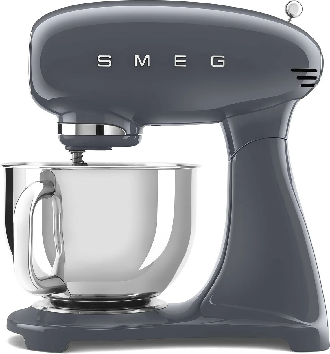 Stoječi kuhinjski mešalnik 50's Style SMEG, 800 W, 4,8 l, siv