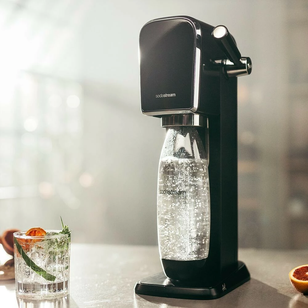 Sistem za gaziranje vode SodaStream ART, 1 L, 60 L, črn, jeklo