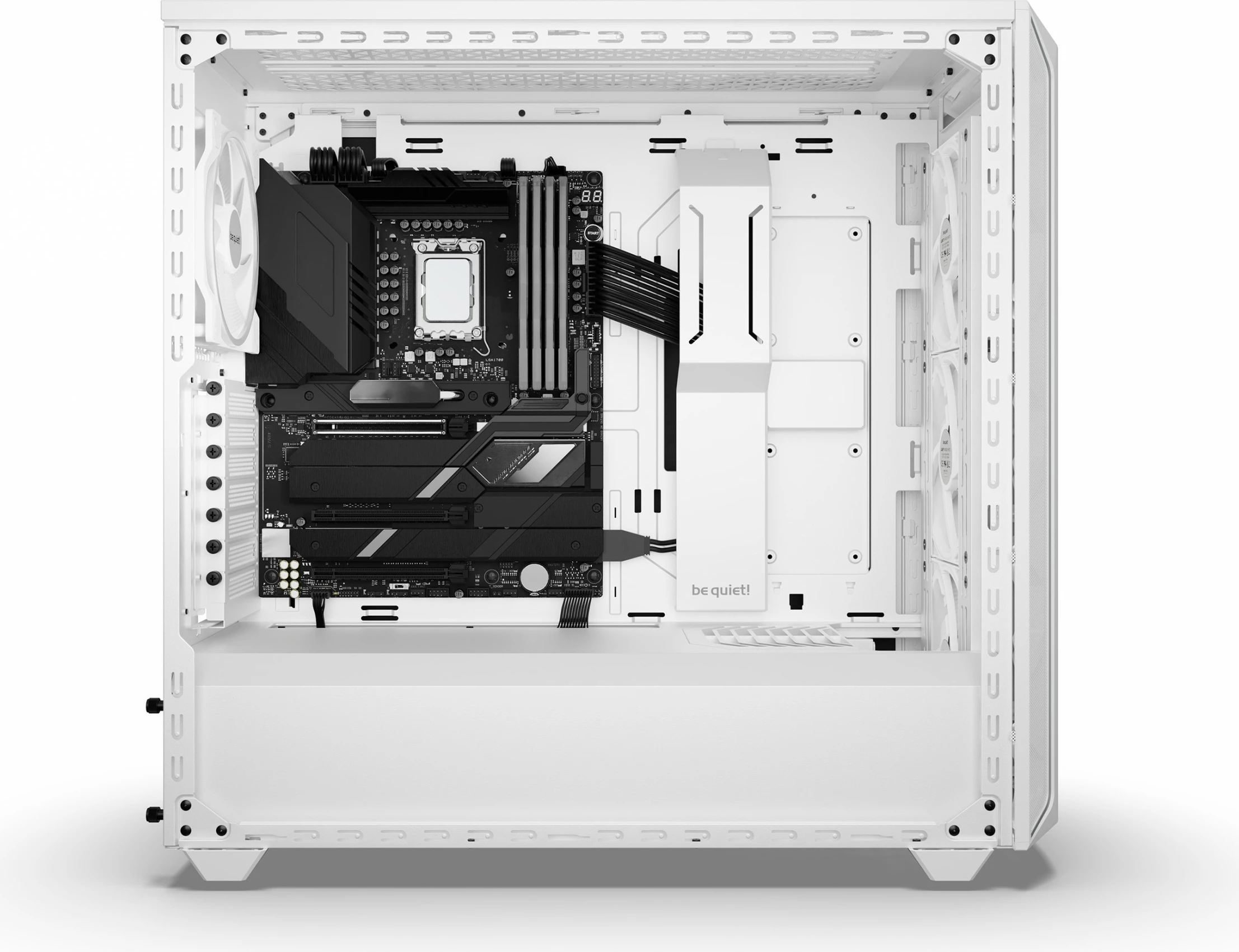 Ohišje Shadow Base 800 FX White be quiet!, Midi Tower, ATX, EATX, micro ATX, Mini-ITX, belo