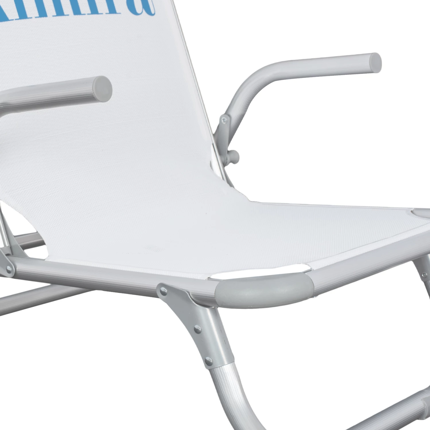 Stol za plažo FH5053.03 težki tip bel aluminij 56x70x66 cm
