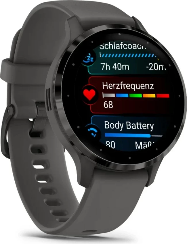 Pametna ura Garmin Venu 3S 41 mm, AMOLED, GPS, siva