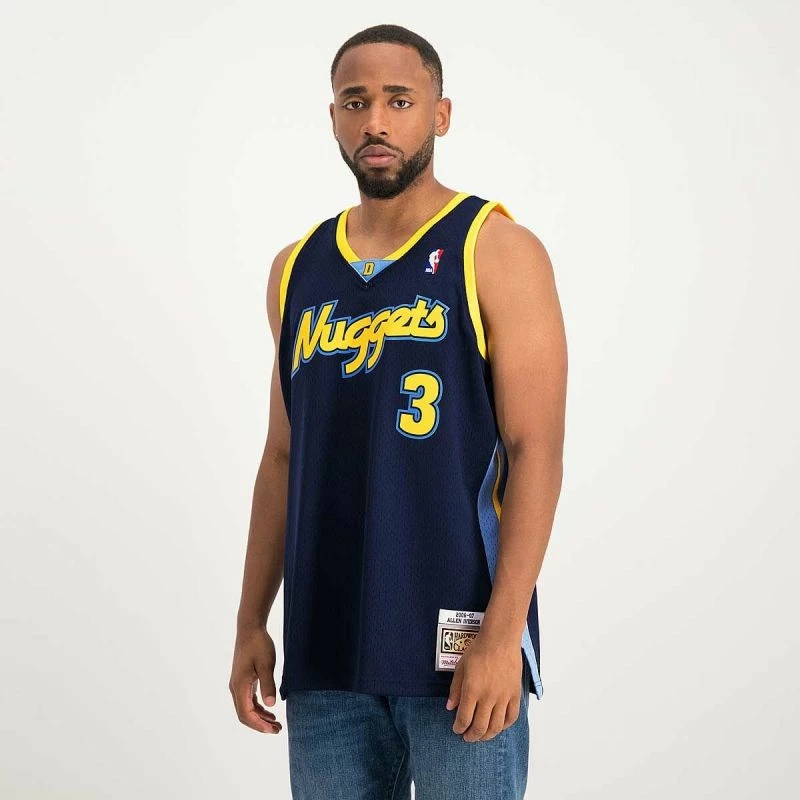 Majica za moške Mitchell & Ness NBA Swingman Denver Nuggets, modra