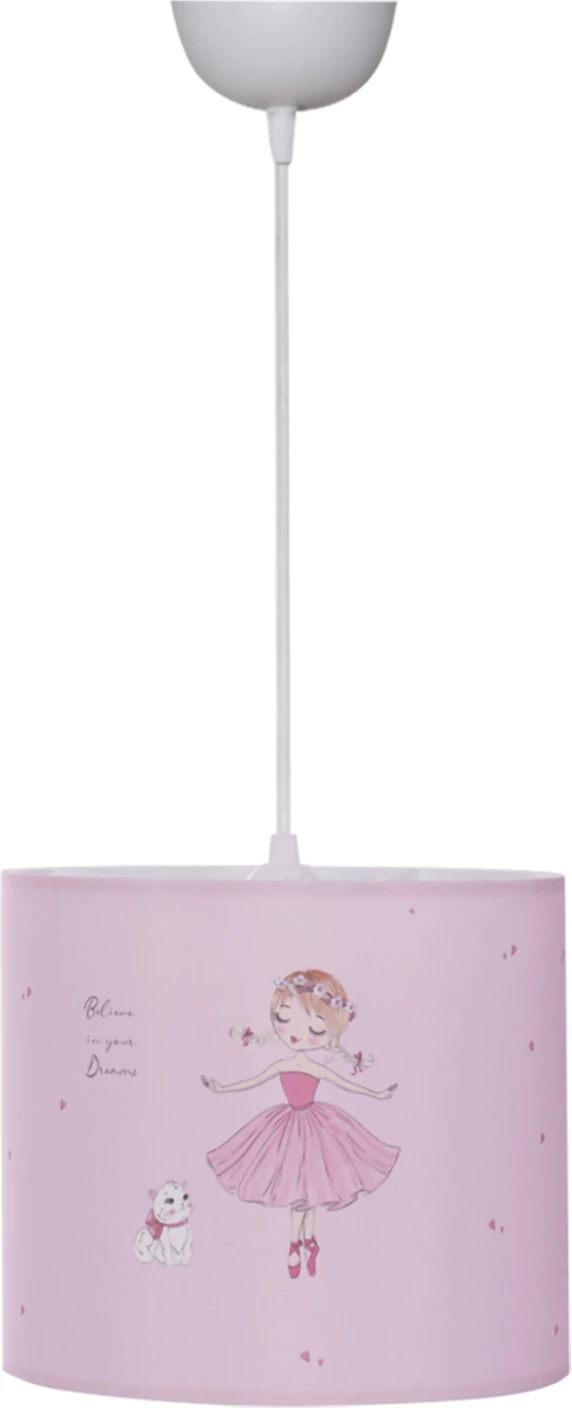 Otroška stropna viseča svetilka iz blaga z balerino Φ25x21-62H FB97575.02