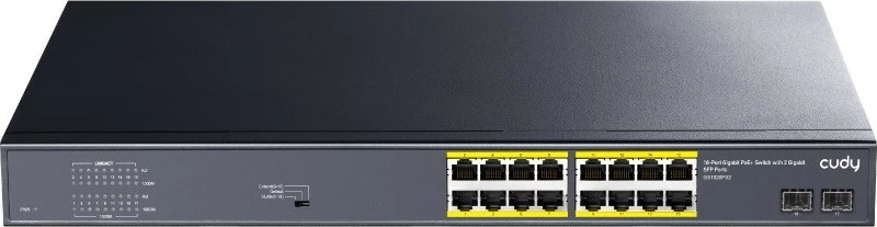 Stikalo 16x Gigabit PoE+ 200 W, 2x SFP, kovinsko 19-palčno Cudy GS1020PS2