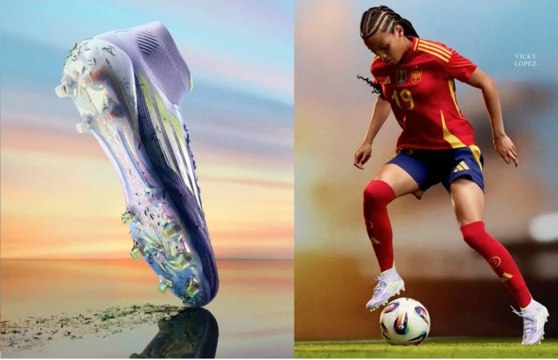 Futbalske kopačke adidas za moške, vijolične