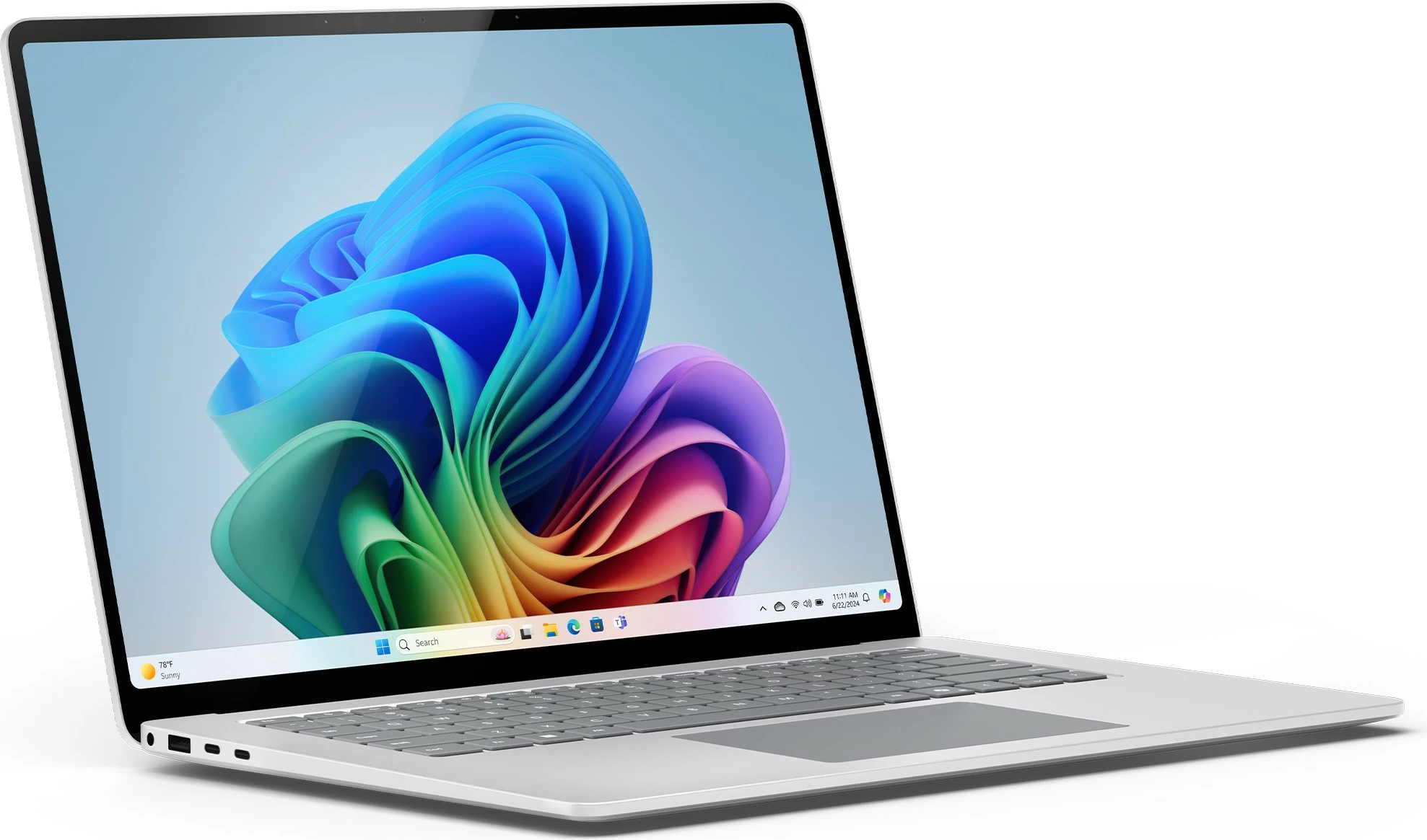 Prenosnik Microsoft Surface Laptop 7Gen Copilot+ PC C12/16/256, Windows 11 Pro, platinast