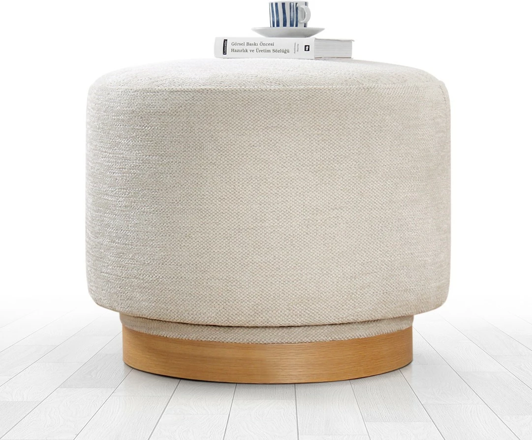 Vrtljivi tabure Atelier del Sofa Turneed, krem