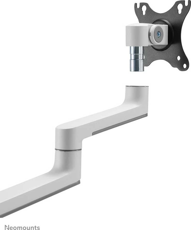 Nosilec za monitor 17–27", nosilnost 8 kg, VESA 100x100, bel — Neomounts DS60-425WH1