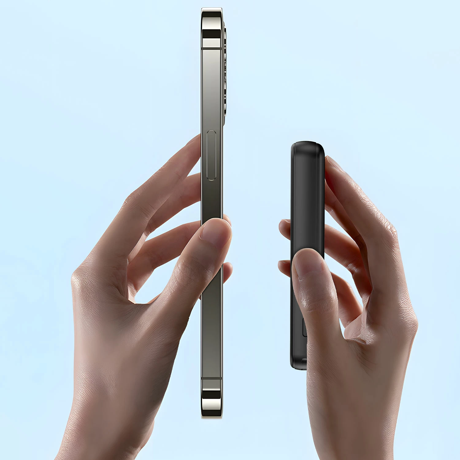 Zunanji akumulators 5000mAh Dudao K14S, MagSafe, USB-C/USB-A, črn