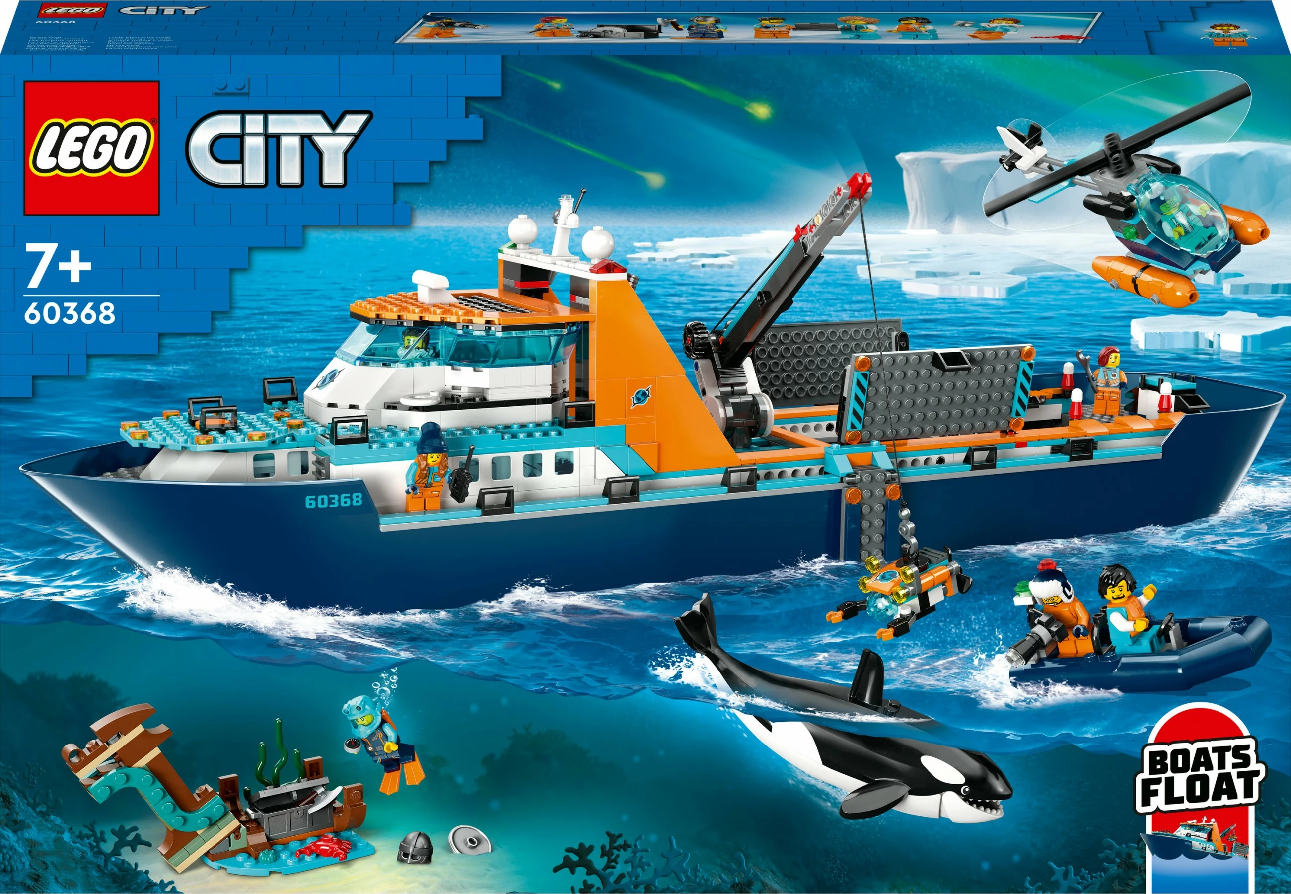 Set za gradnjo Arctic Explorer Ship, LEGO, 815 delov, plastika, večbarven