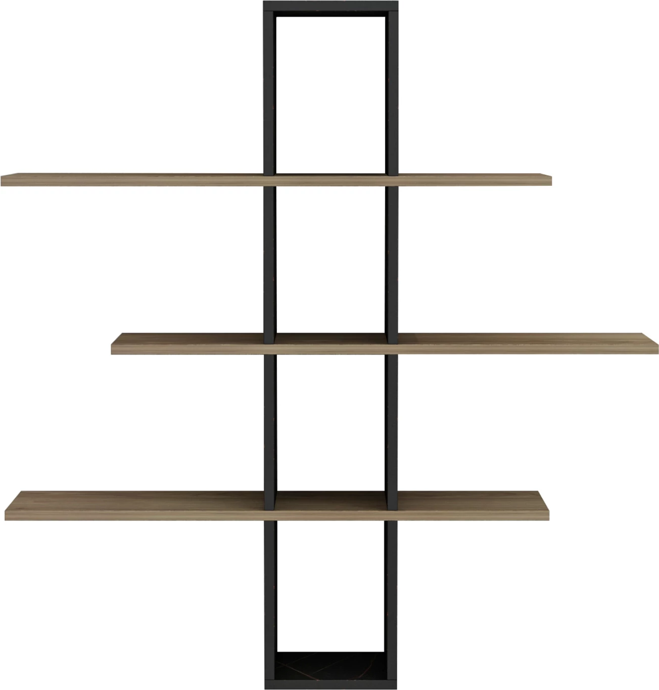 Stenske police DOMINIC FH8976.13 melamin v naravno-črnem marmorju 96x19,5x101Hcm