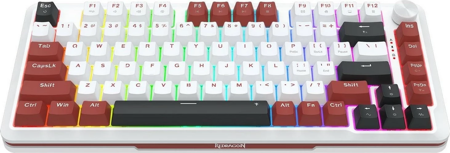 Tipkovnica RGB, bela Redragon K721WRB-RGB Stormhunter