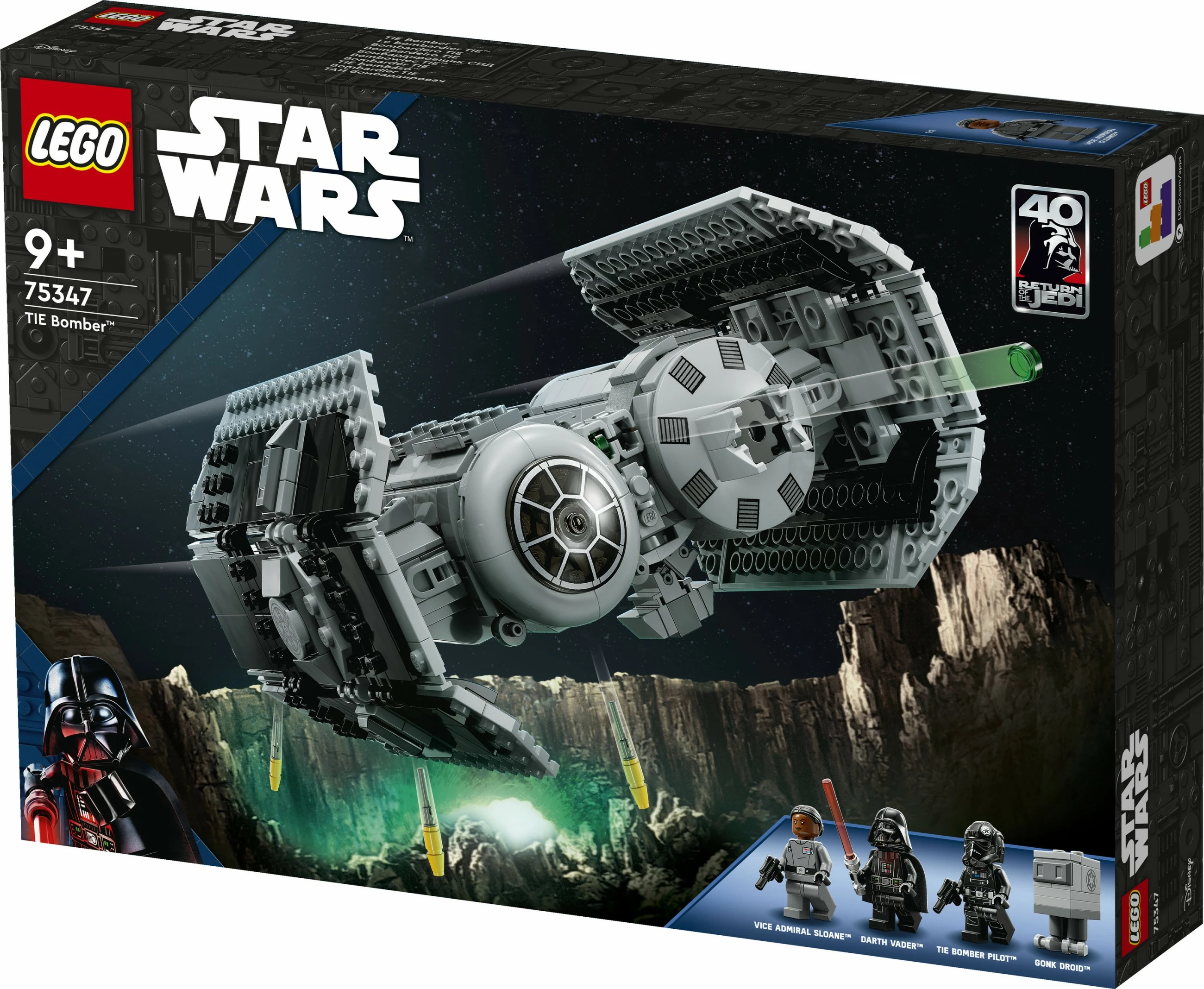 Gradbeni set LEGO Star Wars TIE Bomber, 625 kosov, plastika, večbarven