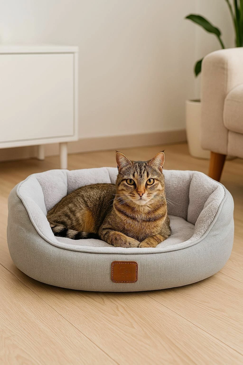 Postelja za hišne ljubljenčke Paws & Whiskers, Coco S, siva