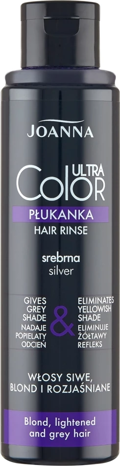 Šampon za izpiranje barve Ultra Color Silver, Joanna, 150 ml, srebrn