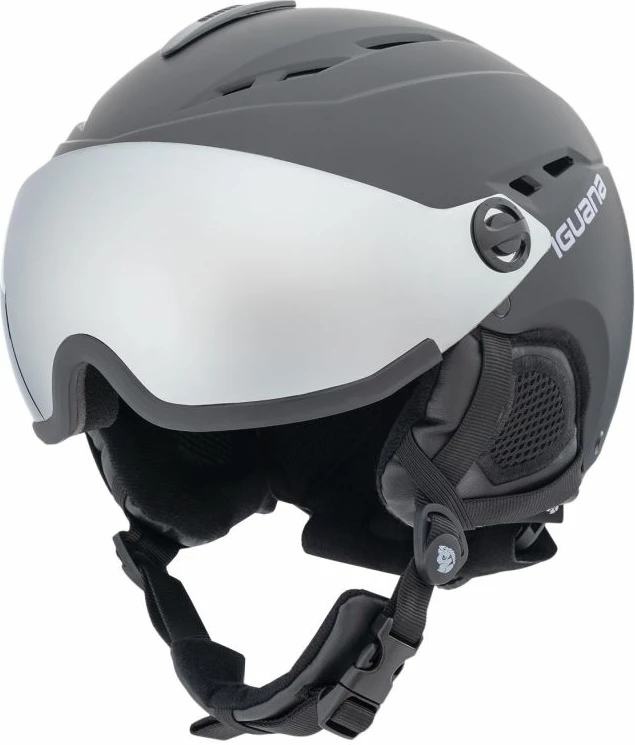 Čelada za smučanje Iguana, unisex, bela/siva