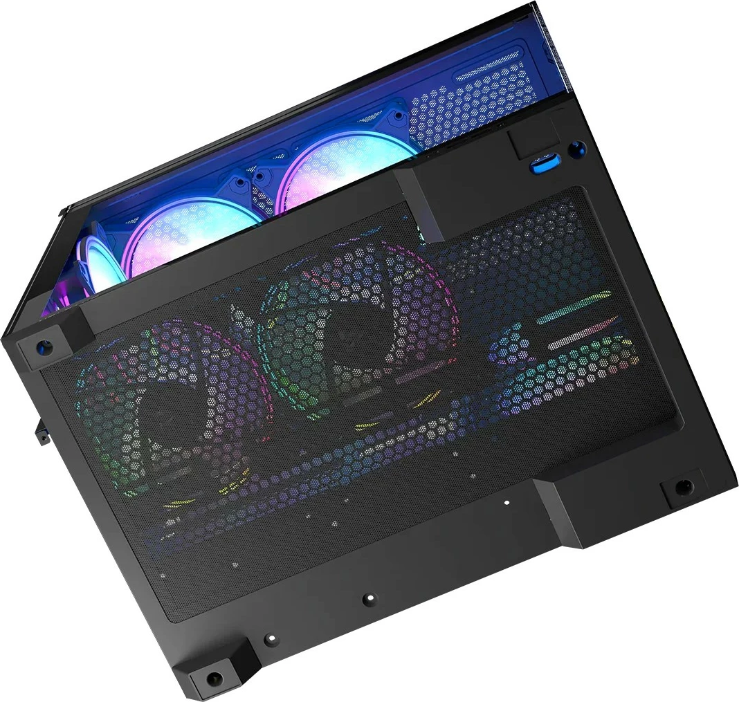 Ohišje MODECOM Volcano Panorama APEX ARGB 7F Midi, siva