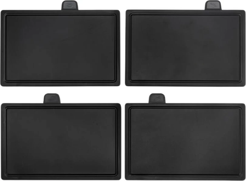 Komplet nožev z magnetnim držalom in deskami za rezanje, Feel-Maestro MR-1412-BLACK, 10-delni, magnetni blok + podstavek za deske, primeren za pomivalni stroj, črn