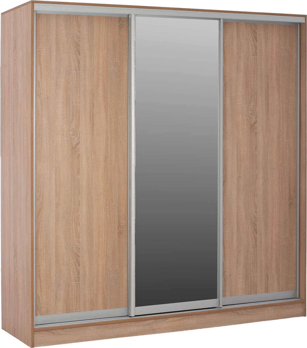 Garderobna omara s drsnimi vrati z ogledalom v barvi sonama hrasta FH2435 200x60x210