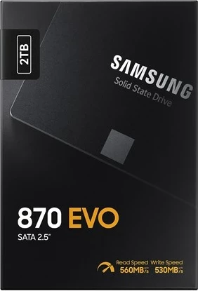 SSD 2 TB, 2,5", Serial ATA III, črn Samsung 870 EVO