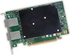 RAID krmilnik Broadcom LSI SAS 9302-16e/SGL, 16 zunanjih priključkov, PCIe 3.0, zunanji