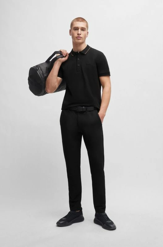 Polo majica za moške Boss, črna