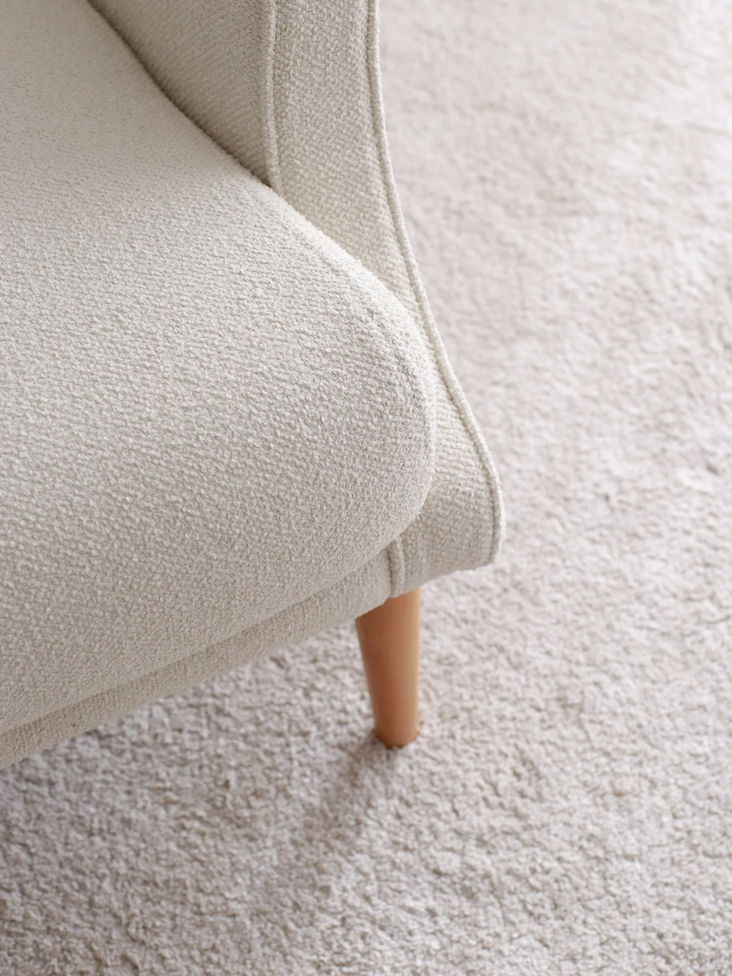 Fotelj z nasloni za roke, Atelier del Sofa, krem