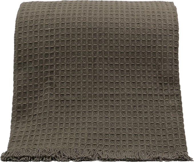 Dekorativna odeja Maroko, bombaž, rjava, 130x170 cm