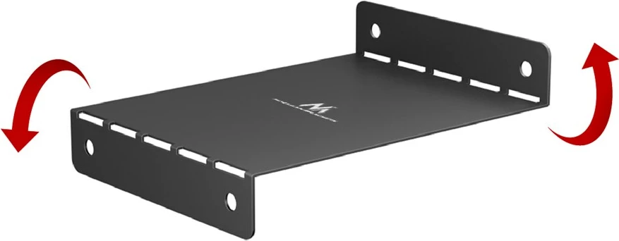 Organizator kablov pod pisalno mizo Maclean MC-107 B, jeklo, črn
