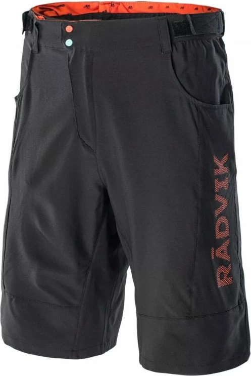 Kratke kolesarske hlače Radvik za moške, črne