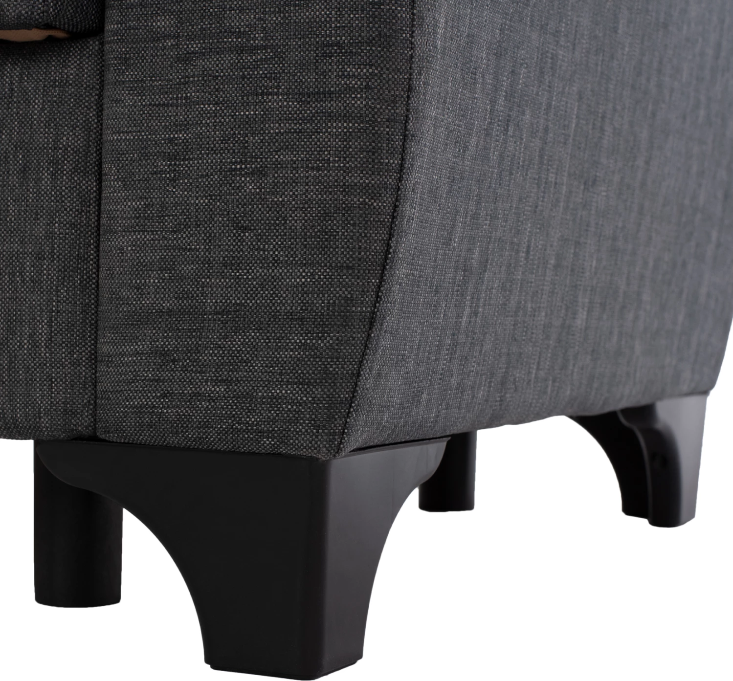 Dvosed kavč-postelja, visok naslon, siv, 160x84x88 cm