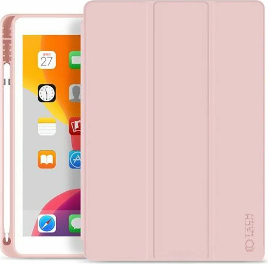Ovitek za iPad 10,2", svetlo roza, Tech-Protect SC Pen (2019–2021)