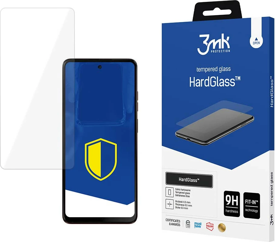 Zaščitno steklo 3mk HardGlass za pametni telefon Motorola Moto G04/G24/G34 5G, 9H