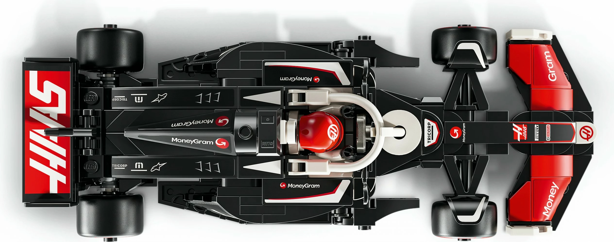 Model dirkalnika MoneyGram Haas F1 Team VF-24, 242 kosov, večbarven