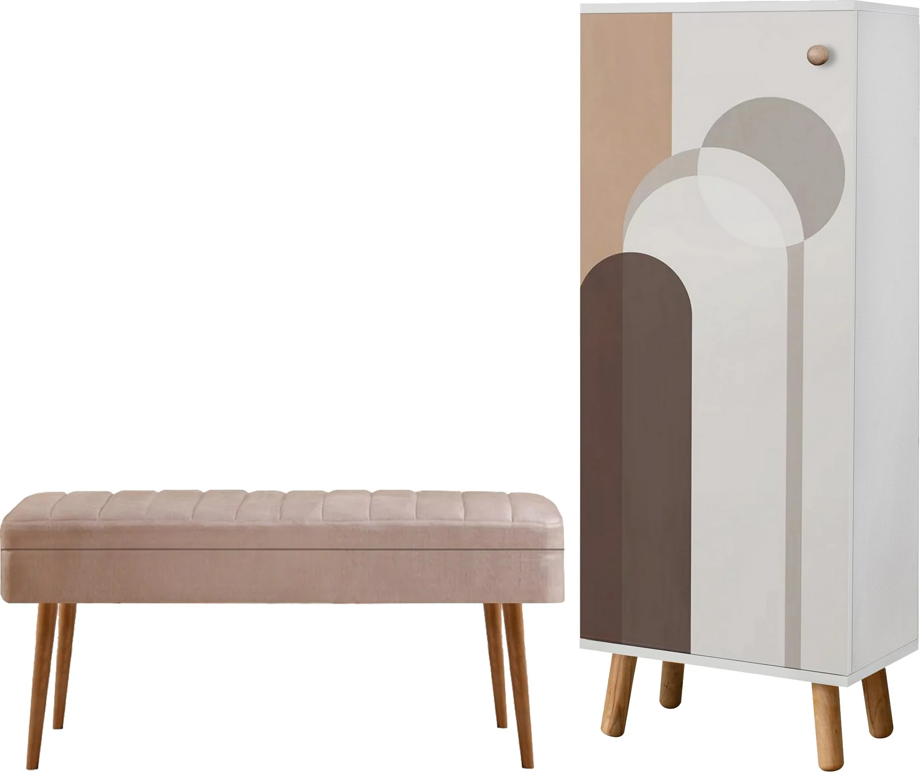 Set pohištva za hodnik Skye Decor, Vegas White - 948-0900