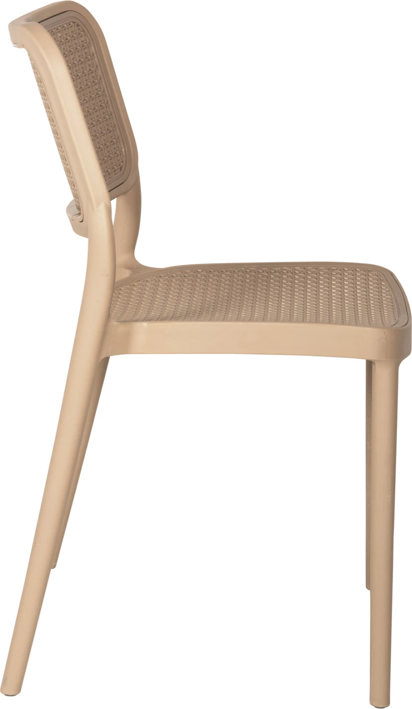 Stol iz polipropilena MEKO FH5934.03 kapučino 51x52x80Hcm