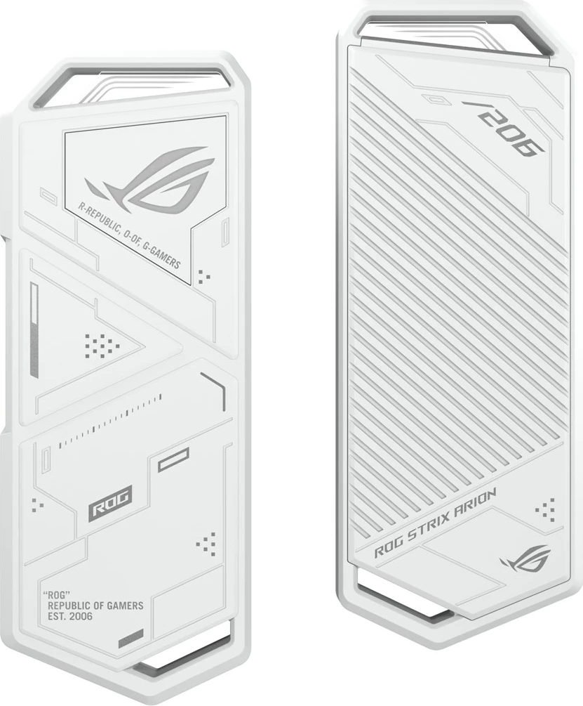Ohišje za SSD ASUS ROG Strix Arion White Edition, belo