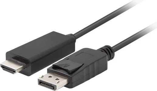 Kabel za pretvorbo DisplayPort v HDMI Lanberg, 1,8 m, črn