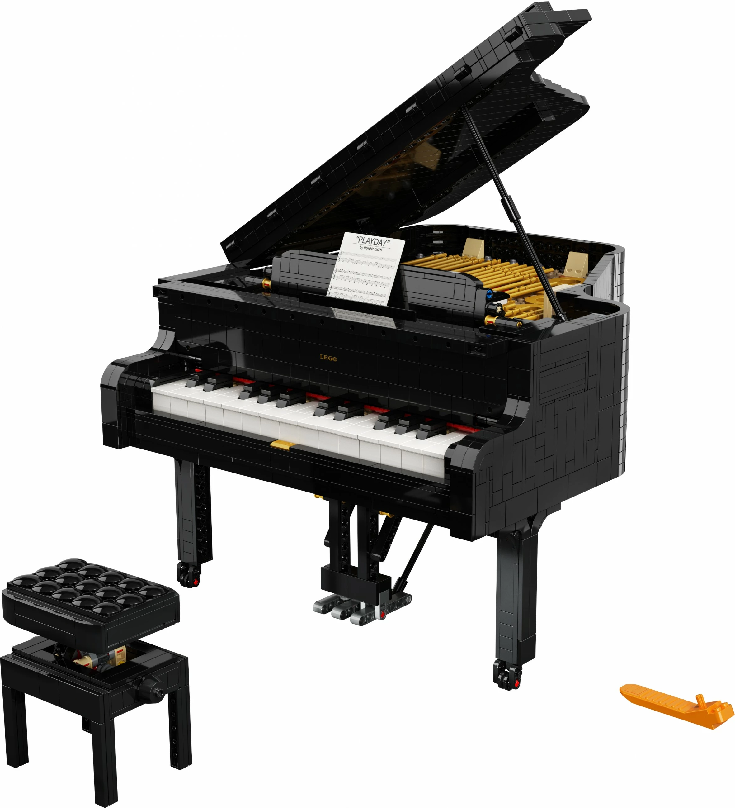 Model koncertnega klavirja LEGO Ideas Grand Piano 21323, 3.662 kosov, večbarven