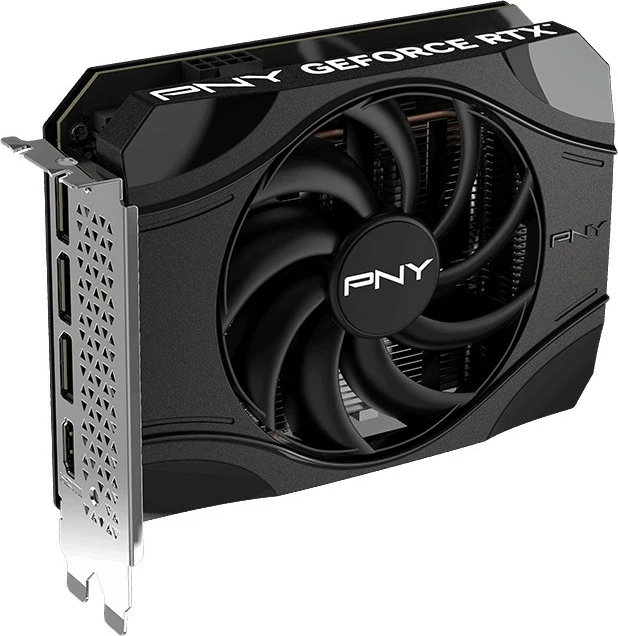 Grafična kartica RTX 5050 PNY, 8 GB GDDR6, en ventilator, črna