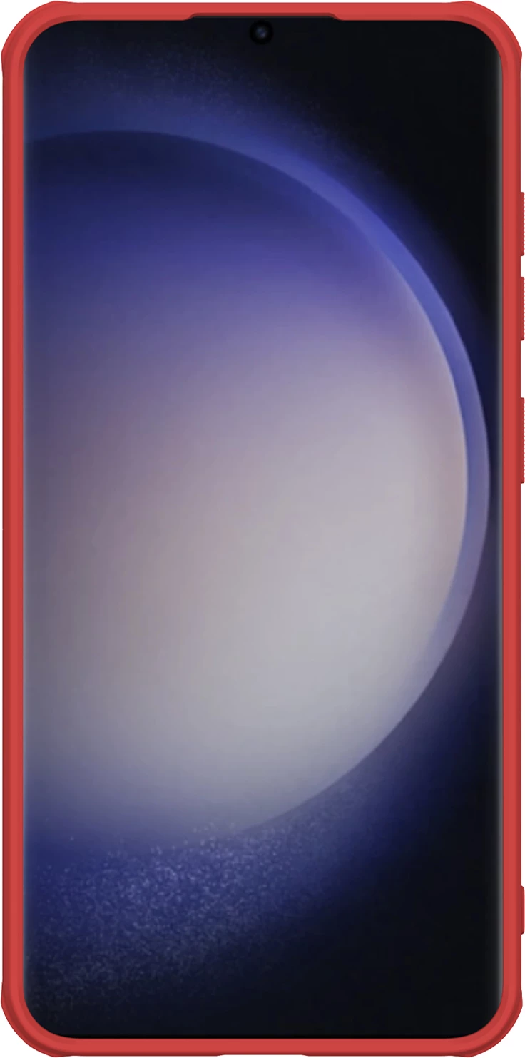 Zaščitni ovitek Super Frosted Shield Pro Nillkin za Samsung Galaxy S24, rdeč
