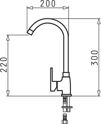 Kuhinjska pipa iz granita Bello Duo, Pyramis