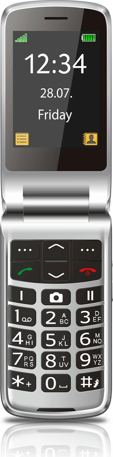 Zložljiv mobilni telefon bea-fon SL645, 4G, 2,8 in, 3 MP, črn