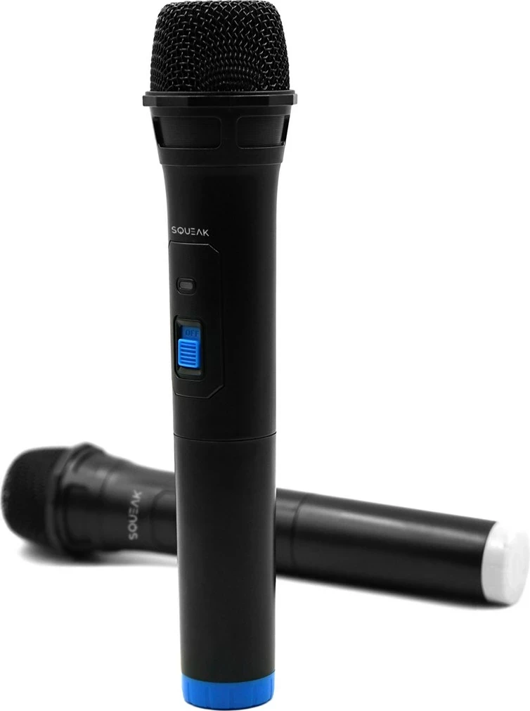 Karaoke mikrofon SQUEAK VocalDuo 2,4G SQ1007, komplet 2 kosa, črn