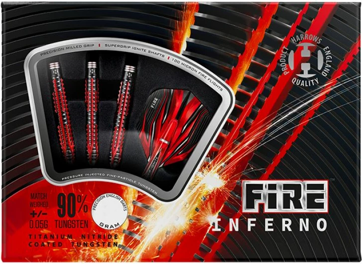 Darts s ognjeno zasnovo, Harrows, črni in rdeči