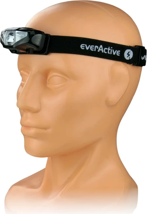 Svetilka za glavo, everActive HL-120 DOT, 120 lumens, LED, črna