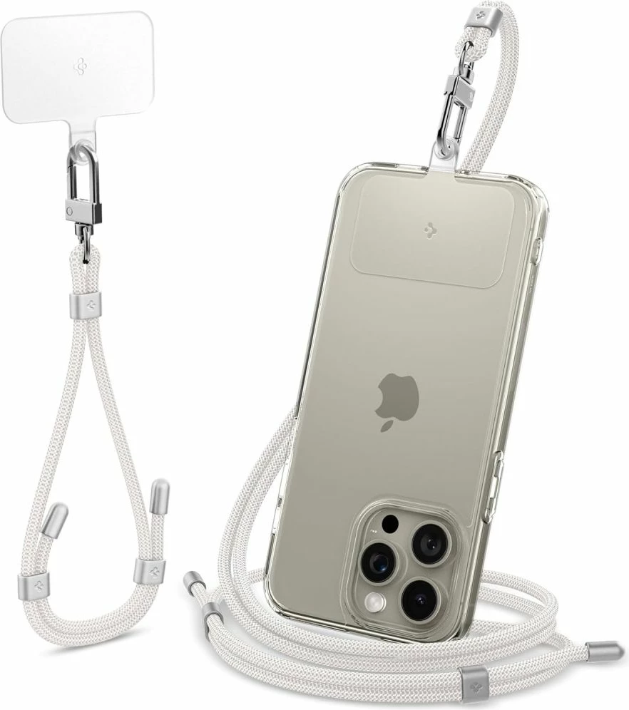 Univerzalen set vrvic z obeskom in ConTag, bel, Spigen