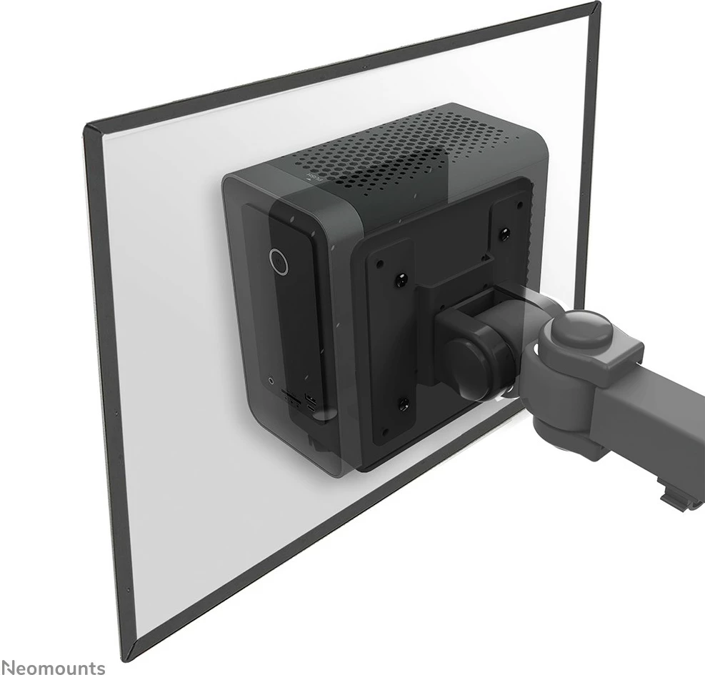 Nosilec za mini PC Neomounts THINCLIENT-20, univerzalen, 7 kg, jeklo, črno